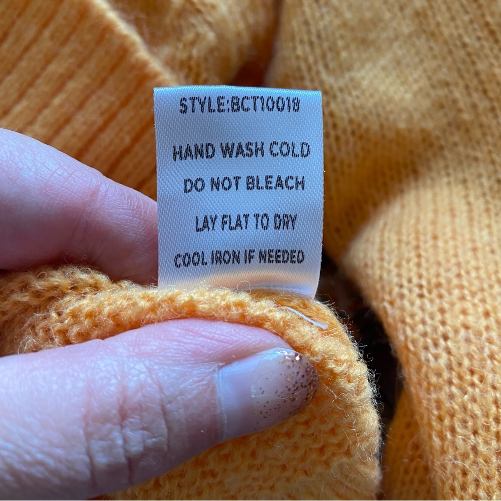 L.A. hearts size small orange sweater - Picture 5 of 6